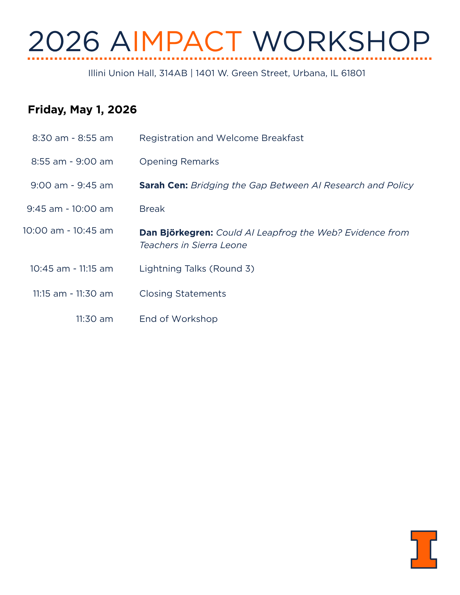 AImpact Workshop Schedule Day 2